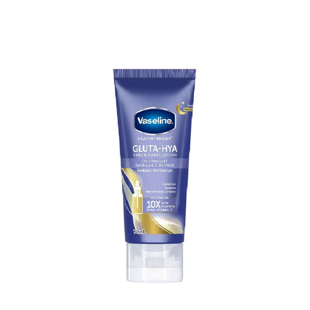 VASELINE HEALTHY BRIGHT GLUTA-HYA O/NGT RADIANCE REPAIR SERUM B/LOTION 70ML