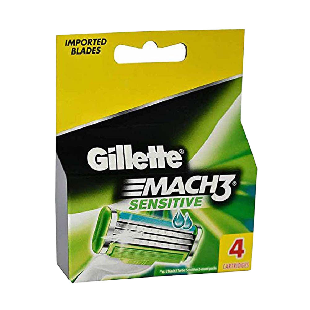 GILLETTE MACH 3 SENSITIVE CARTRIDGE 4S
