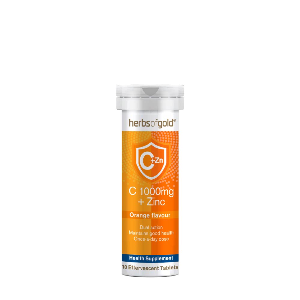 HERBS OF GOLD EFFERVESCENT C 1000MG + ZINC 10S