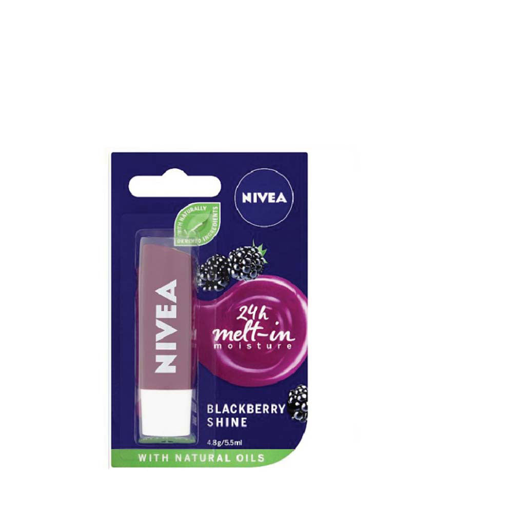 NIVEA LIP BLACKBERRY SHINE 4.8G