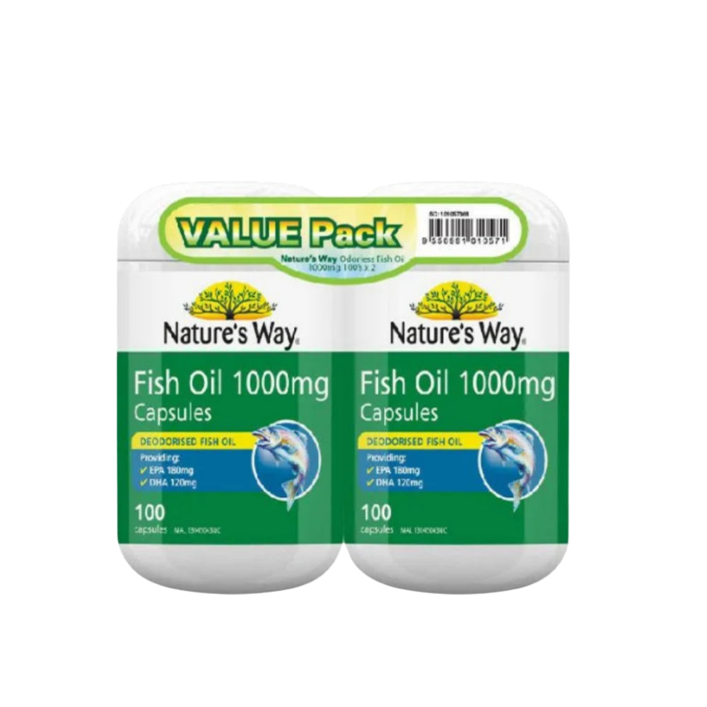 NATURE'S WAY FISH OIL 1000MG 100SX2