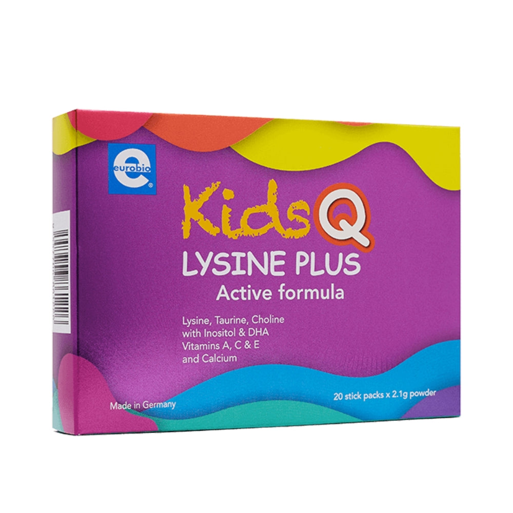 EUROBIO KIDS Q LYSINE PLUS ACTIVE FORMULA 20S