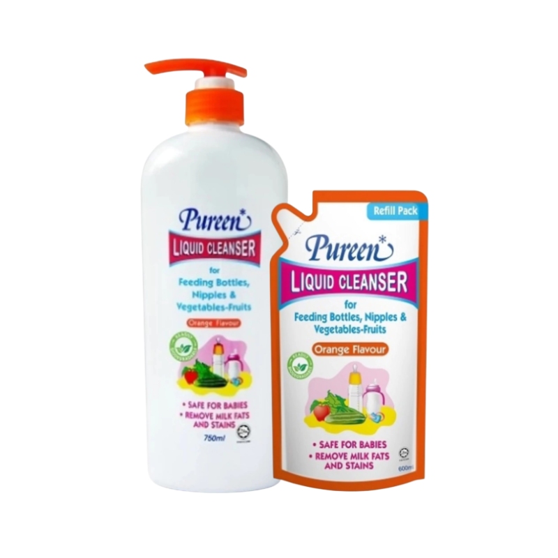 PUREEN LIQUID CLEANSER VALUE PACK ORANGE 750ML+600ML