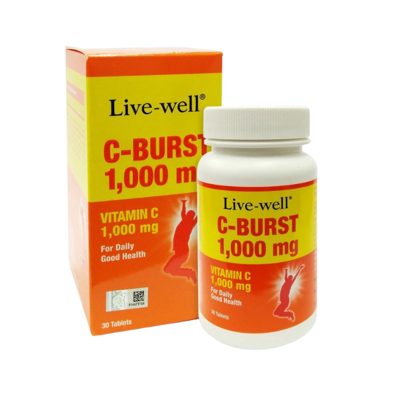 LIVE-WELL C-BURST 1000MG 30S
