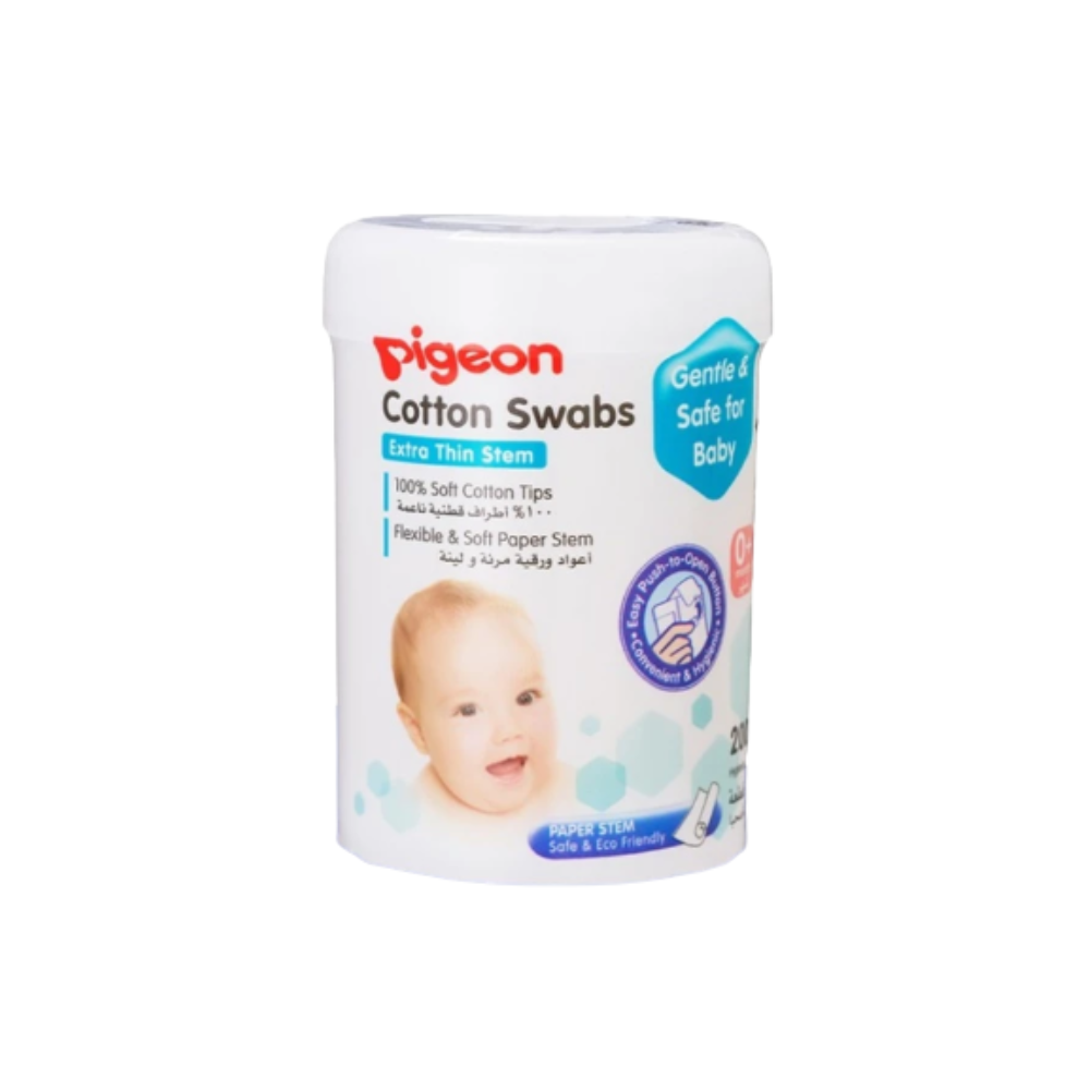 PIGEON COTTON SWABS 0MONTH+ 100S