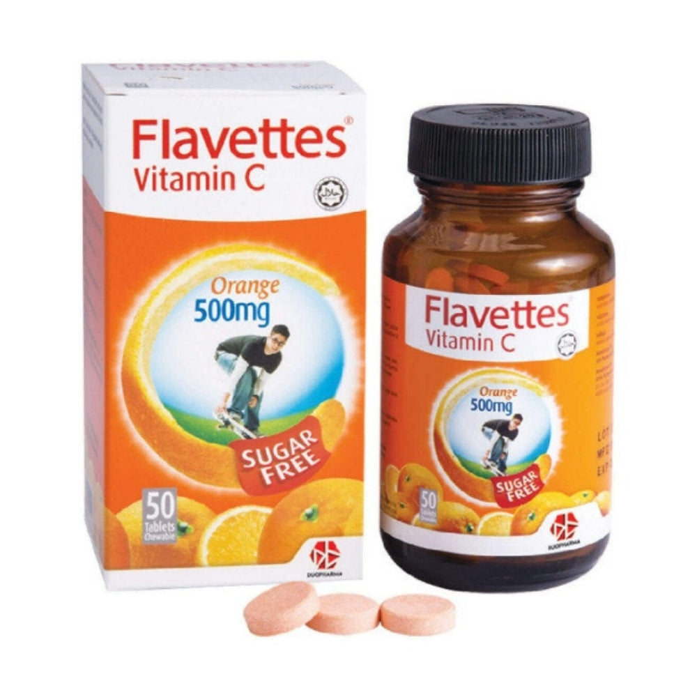 FLAVETTES VITAMIN C 500MG 50SX3 (SUGAR FREE) B2F1