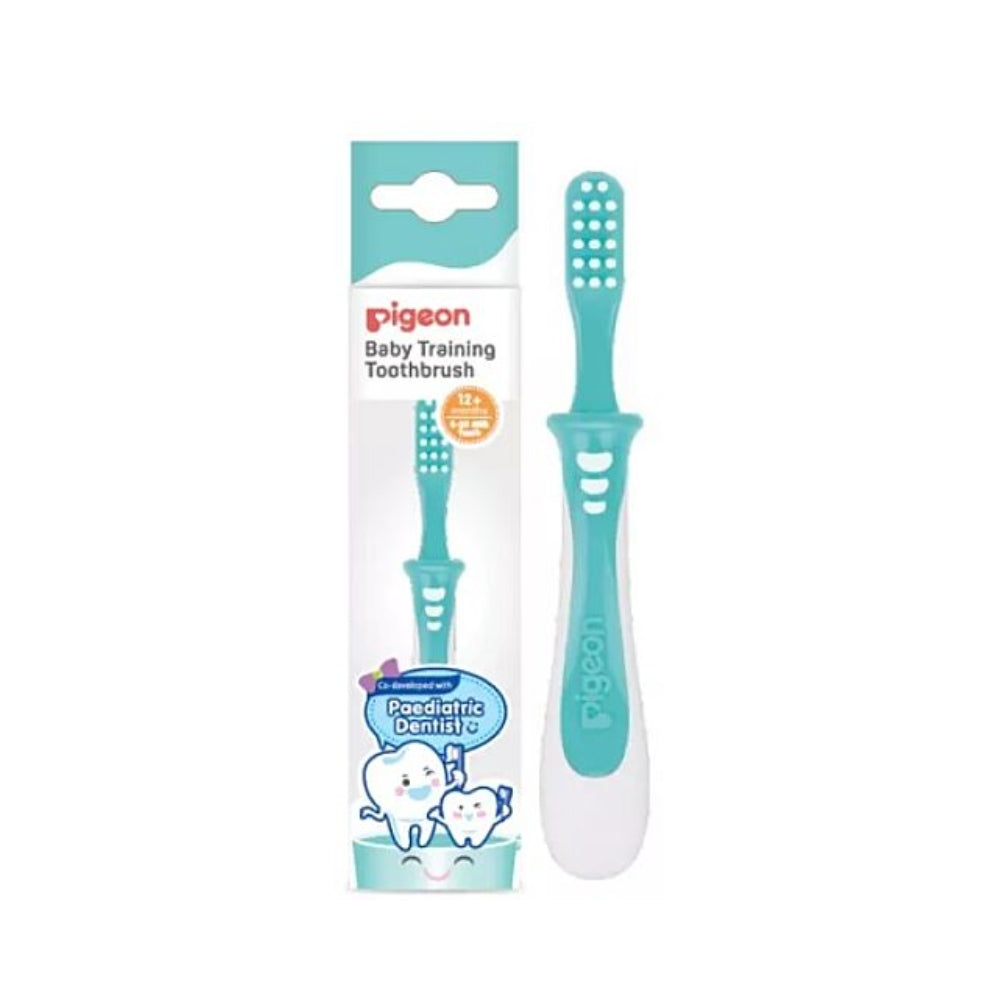 PIGEON BABY TRAINING TOOTHBRUSH LESSON 3 BLUE 78340