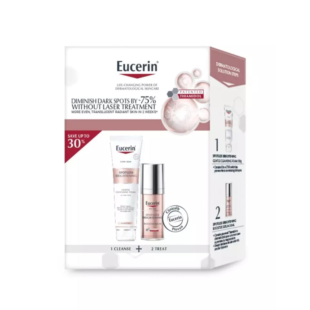 EUCERIN SPOTLESS BRIGHTENING SERUM + CLEANSE SET (BOOSTER & FOAM)