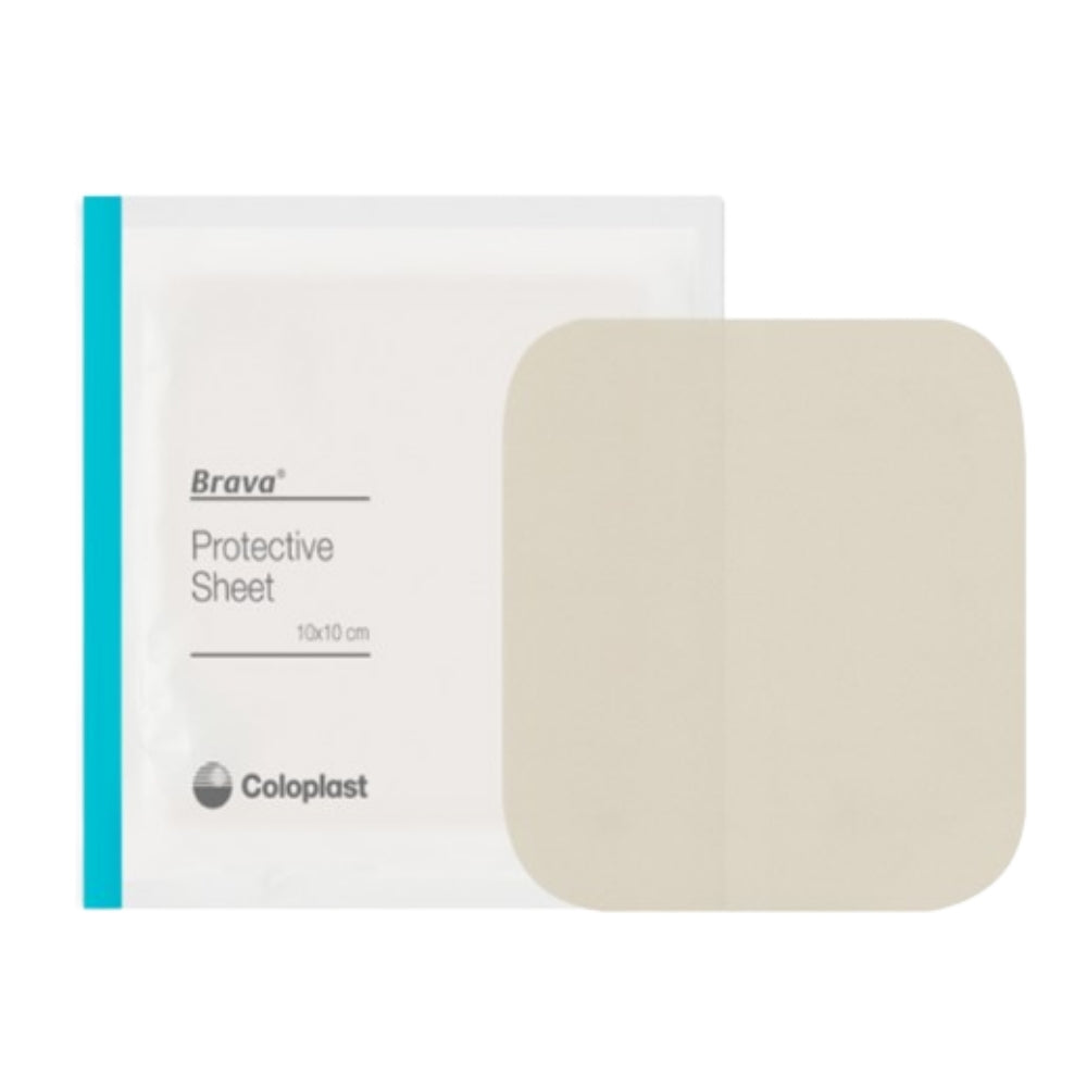 COLOPLAST BRAVA PROTECTIVE SHEET 10X10CM 3210 10S