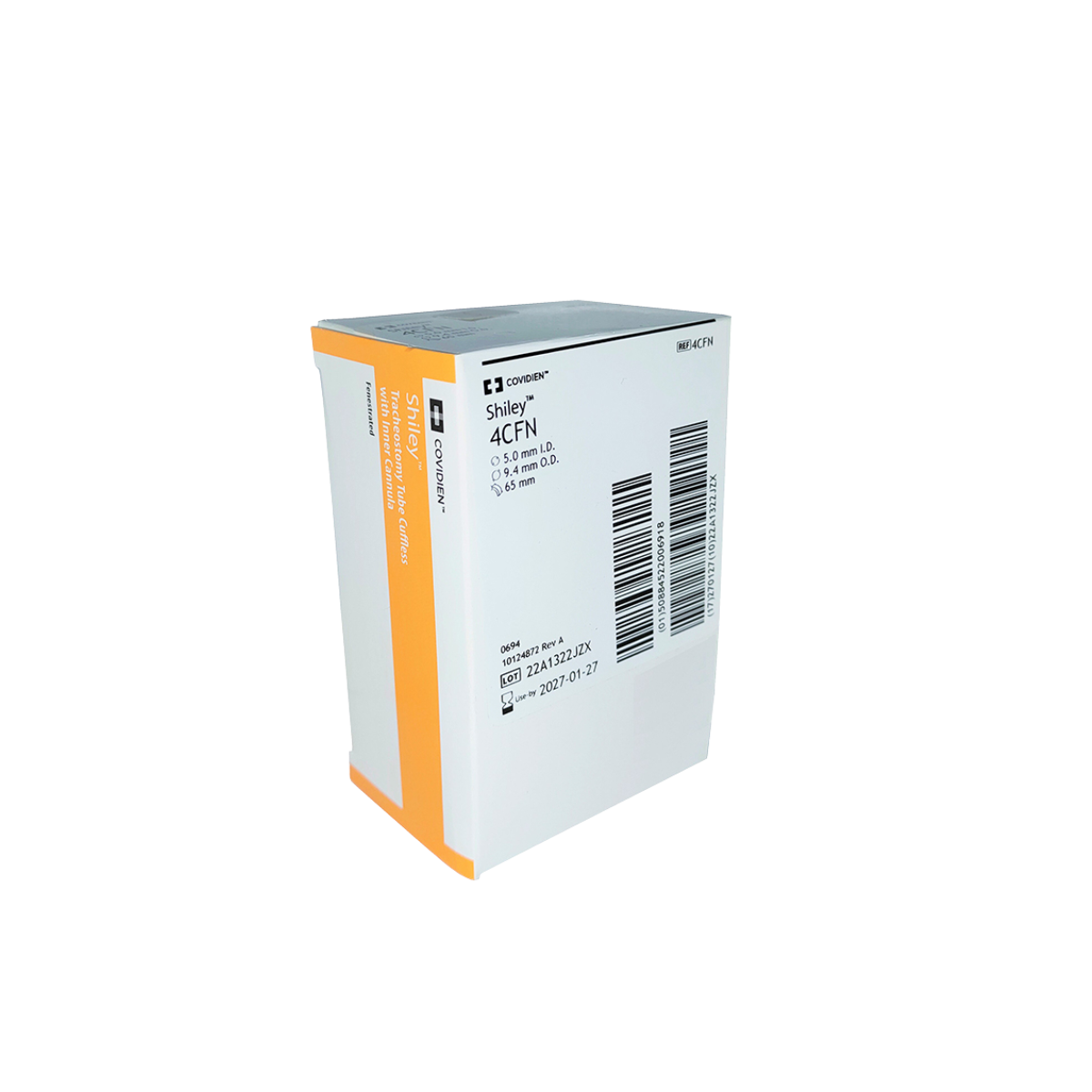 COVIDIEN SHILEY DBL LUMEN TRACHEOSTOMY TUBE (UNCIFFED & FENESTRATED) T4CFN