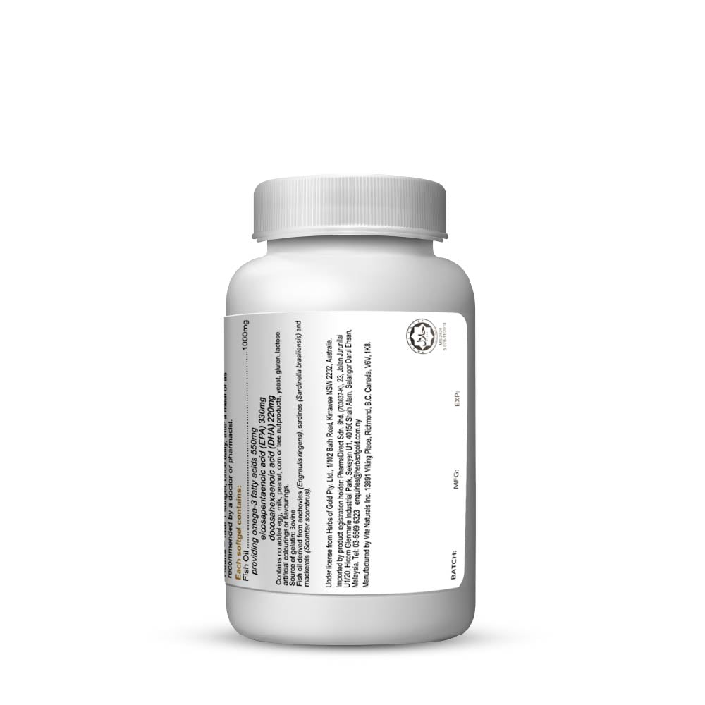 HERBS OF GOLD OMEGA-3 550MG 30S