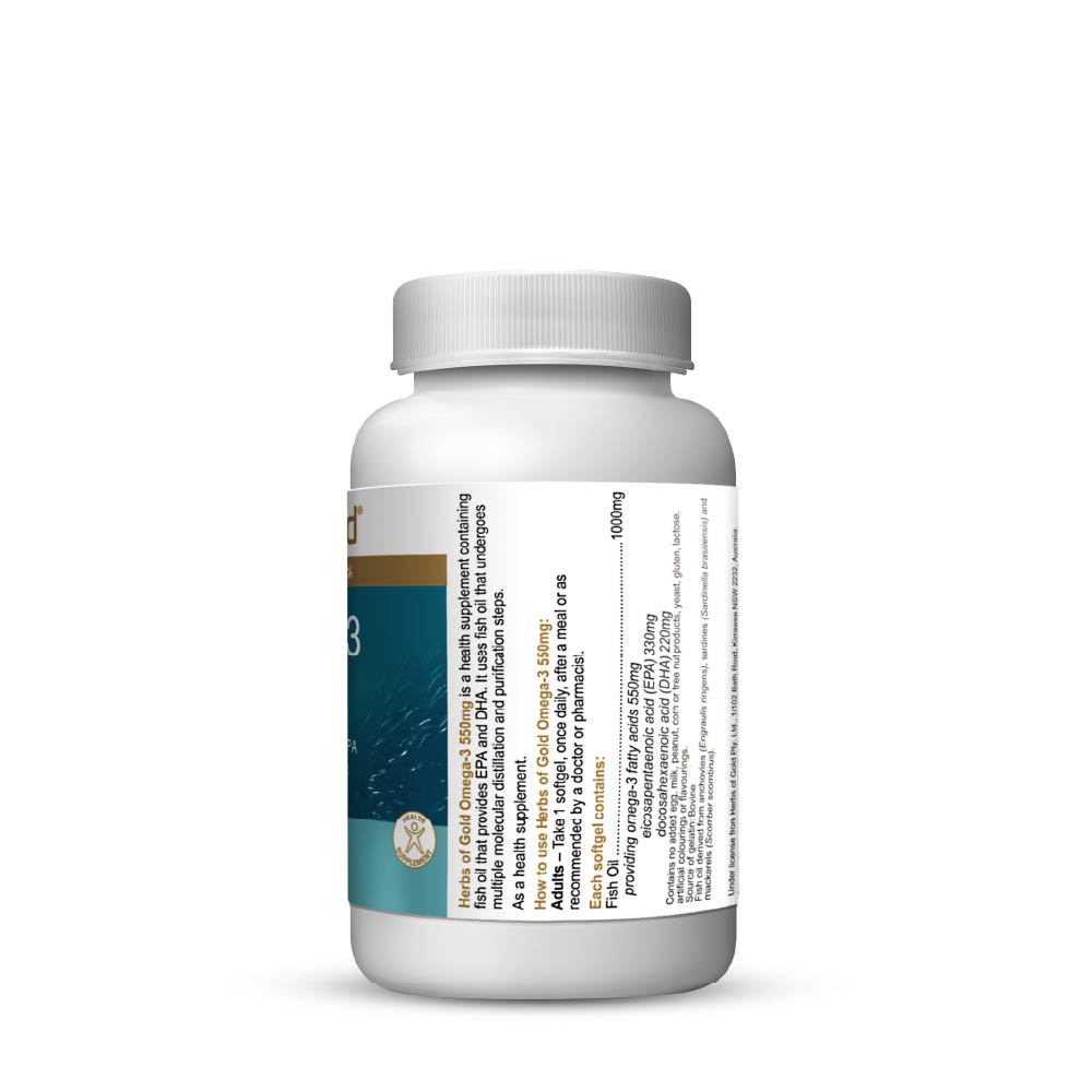 HERBS OF GOLD OMEGA-3 550MG 30S
