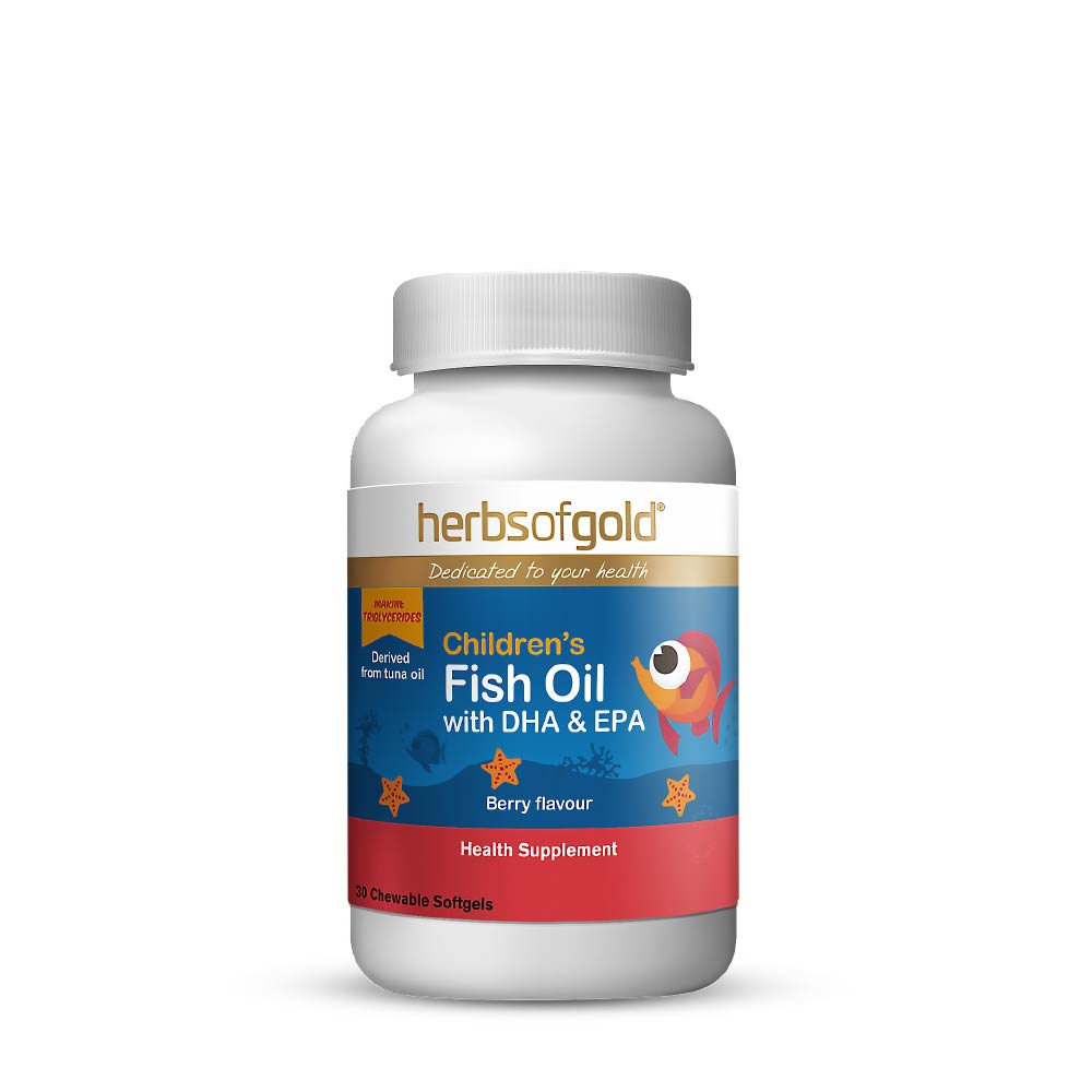 HERBS OF GOLD children’s fish oil supplement Berry DHA & EPA