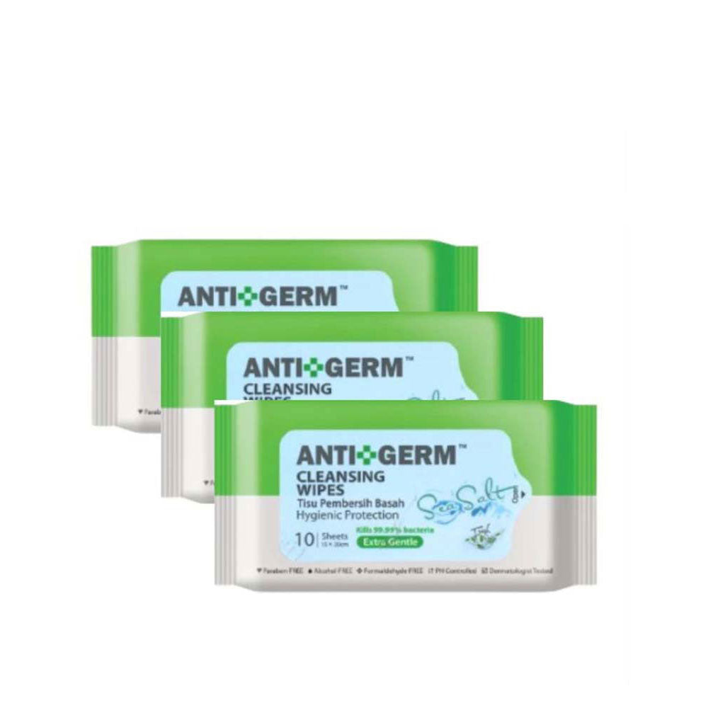 ANTIGERM FRESH SEA SALT WIPES 10SX3