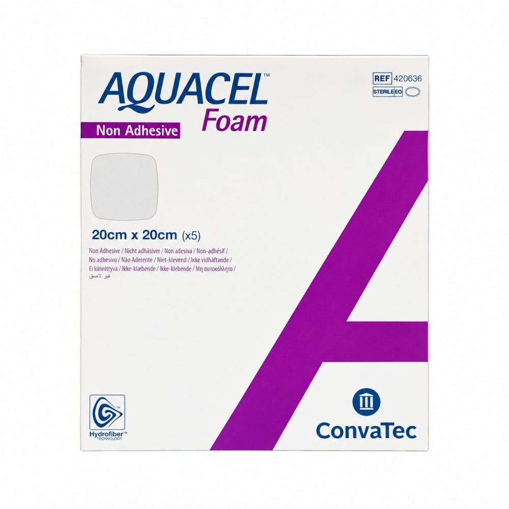 CONVATEC AQUACEL FOAM NON ADHESIVE 20CMX20CM (420636) 5S