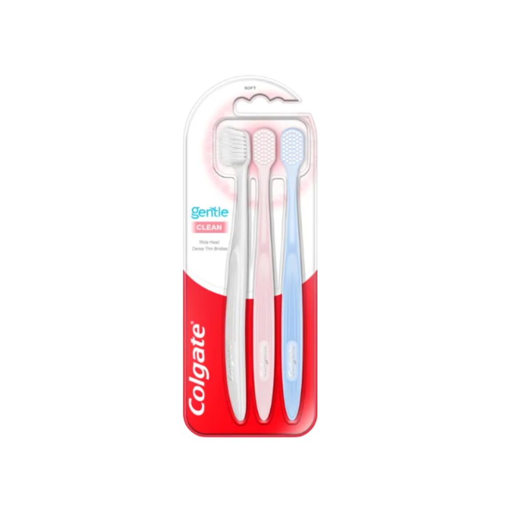 COLGATE TOOTHBRUSH GENTLE CLEAN 3S