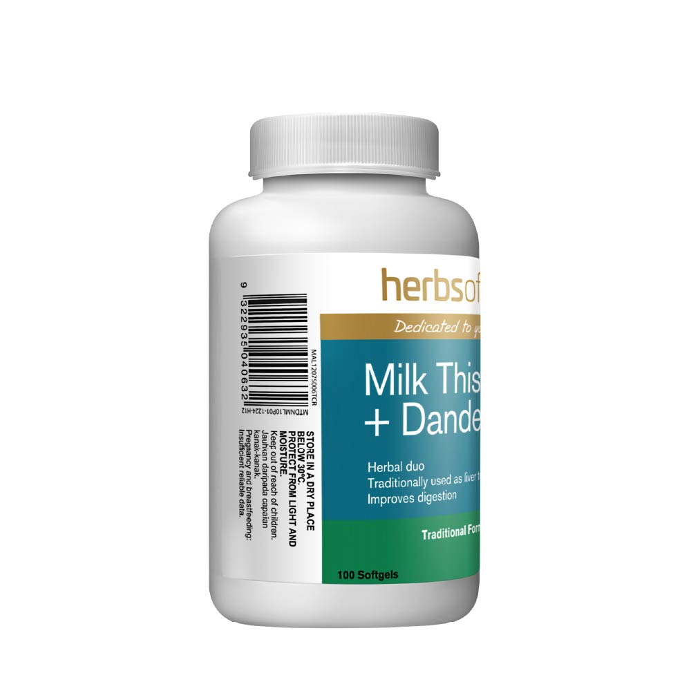 HERBS OF GOLD MILK THISTLE + DANDELION 100S