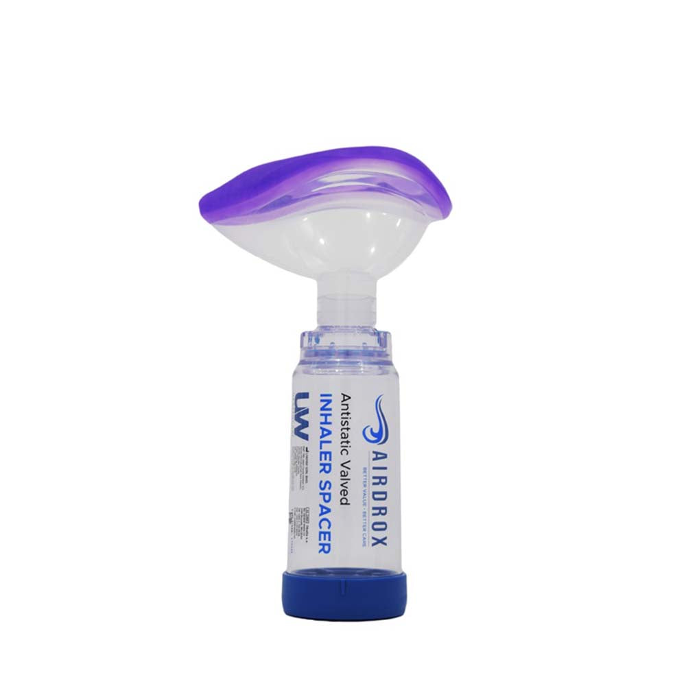 AIRDROX INHALER SPACER (ABS) WITH FACEMASK L (NON-AUTOCLAVABLE)