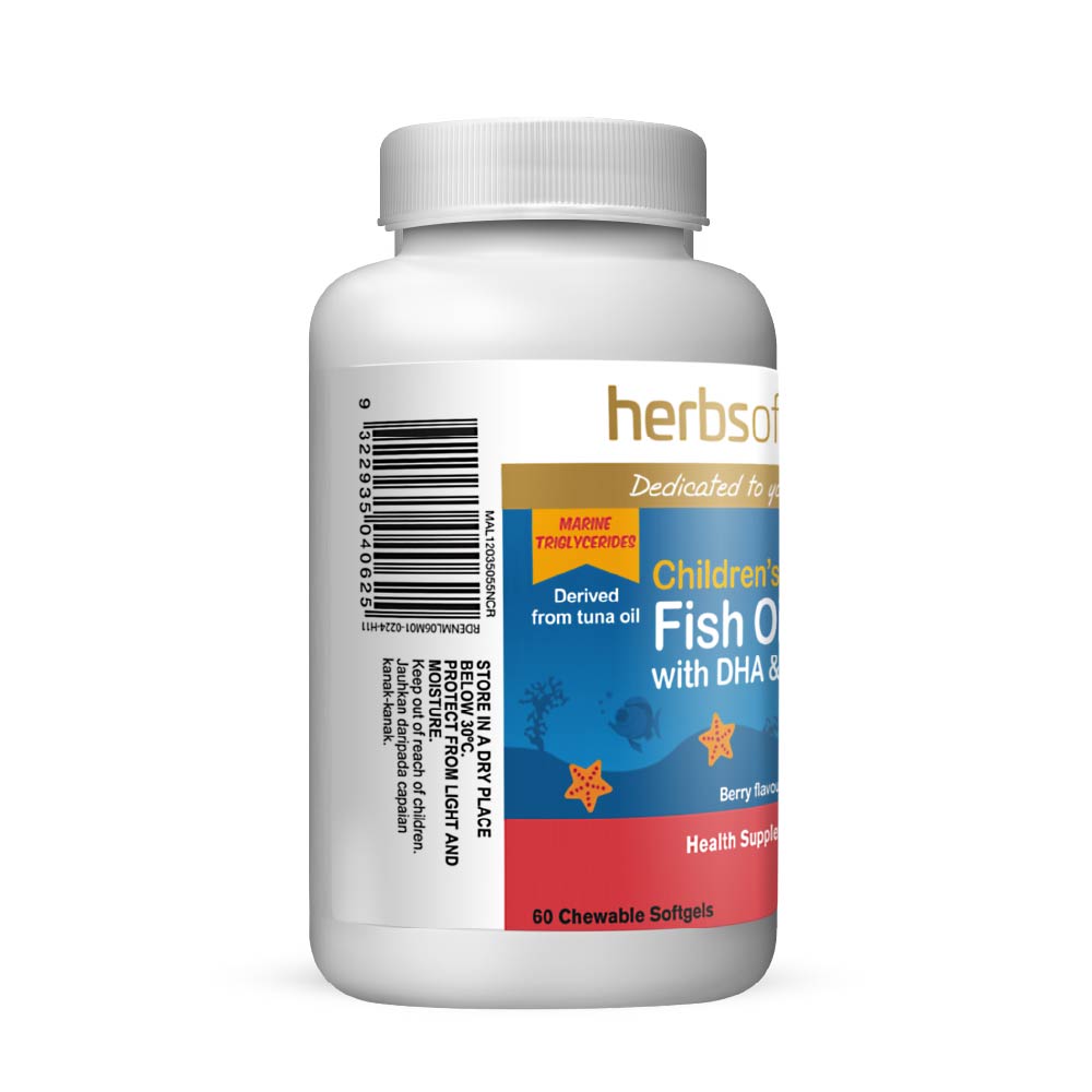 HOG CHILDREN’S FISH OIL W/ DHA + EPA 60S