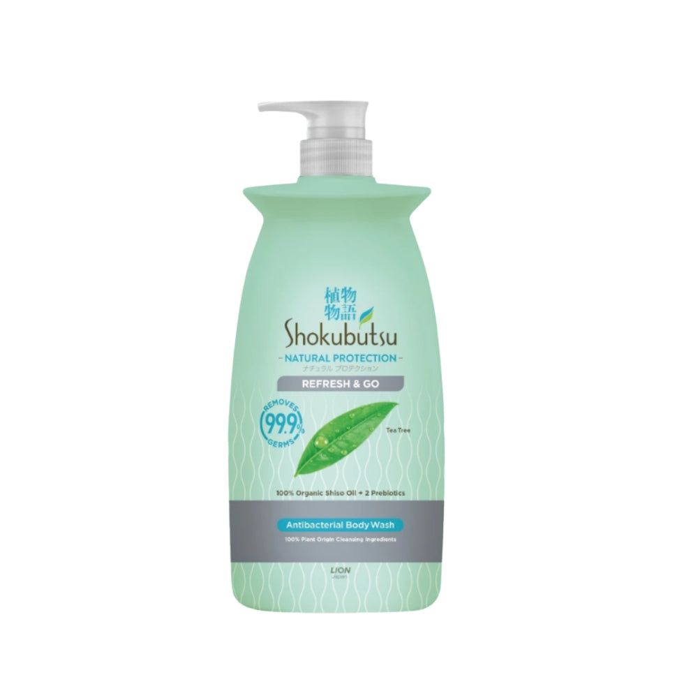 SHOKUBUTSU ANTIBACTERIAL BODY WASH NATURAL PROTECTION REFRESH & GO 900G