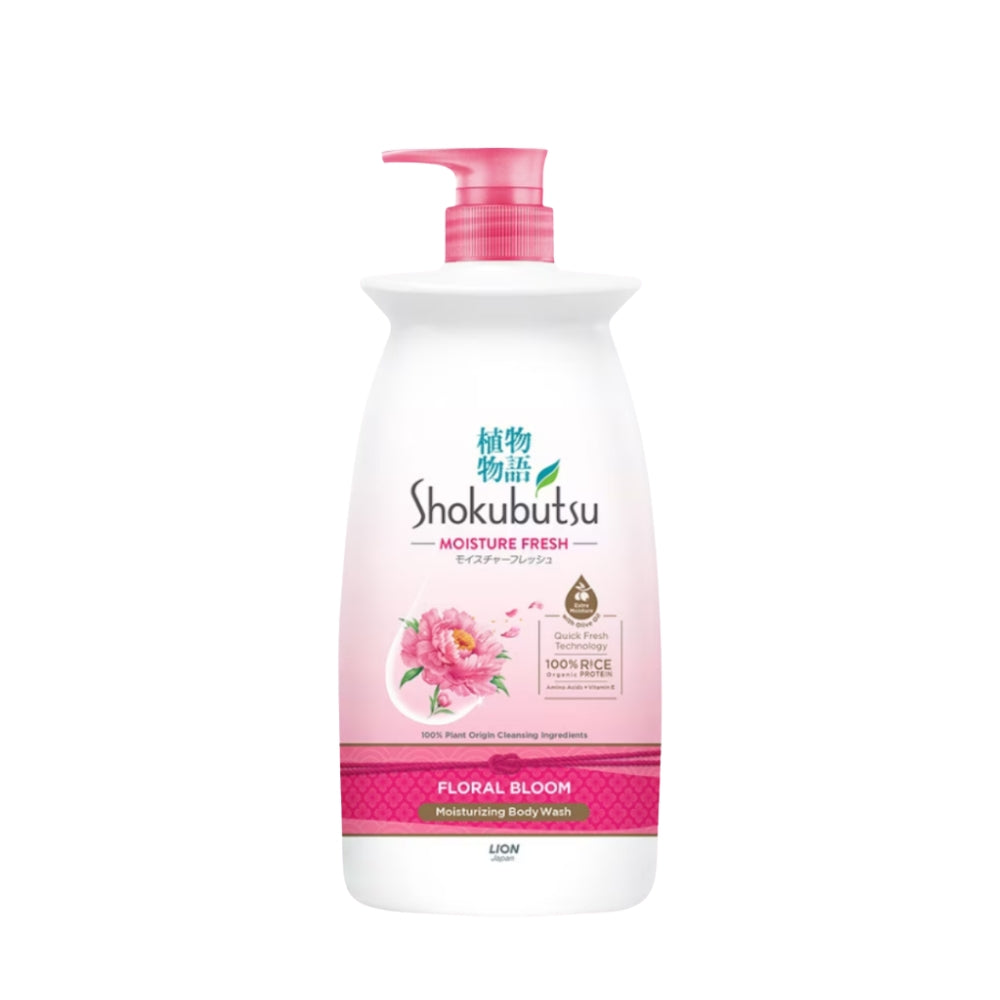 SHOKUBUTSU BODY WASH MOISTURE FRESH FLORAL BLOOM 900G