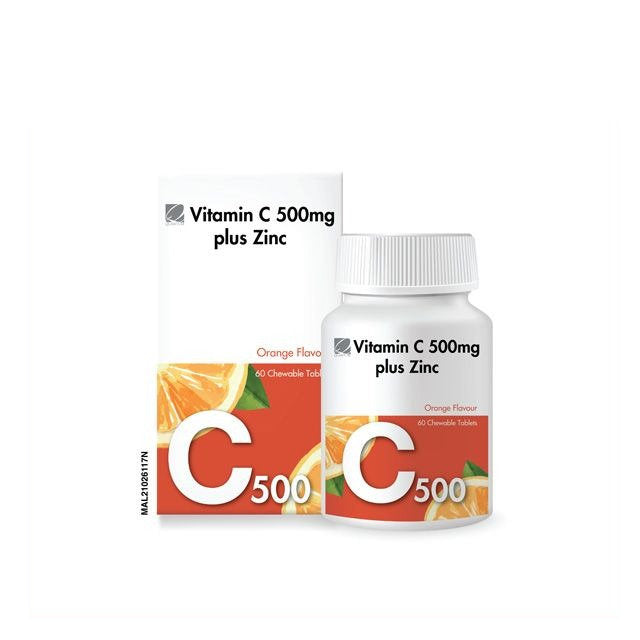 Tablets Quantrum QUANTUM VITAMIN C 500MG PLUS ZINC CHEWABLE TABLET 60S | Official CARiNG ...