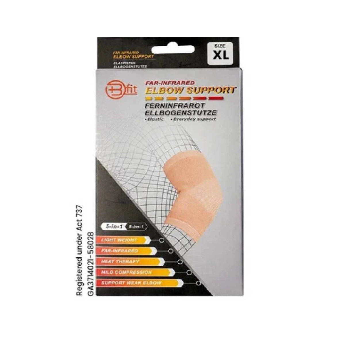 BFIT 5IN1 FAR INFRARED ELBOW SUPPORT SLEEVE E133 SIZE XL