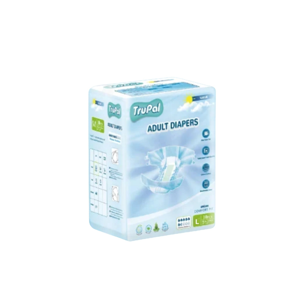 TRUPAL ADULT DIAPERS VALUE L 10S