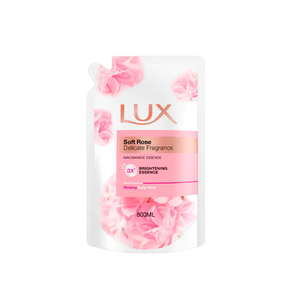 LUX BODY WASH ROSY GLOW REFILL 800ML