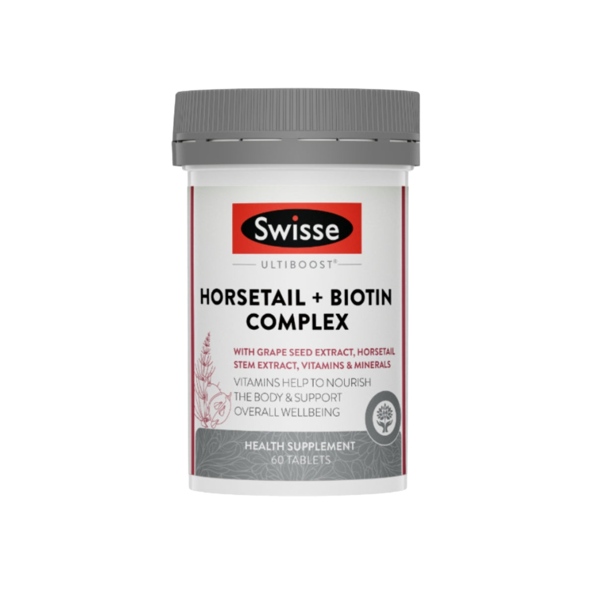 SWISSE ULTIBOOST HORSETAIL + BIOTINCOMPLEX 60 TAB