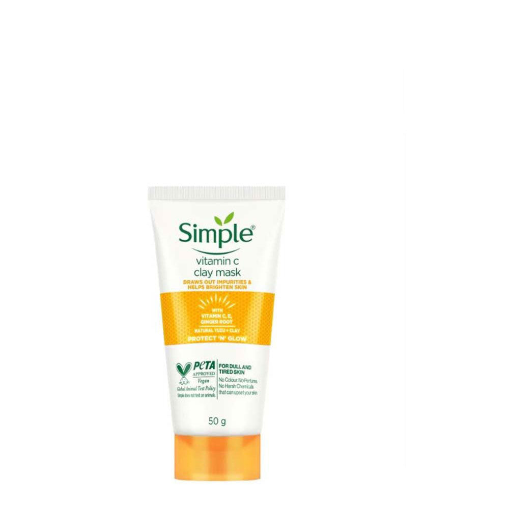 SIMPLE PROTECT 'N' GLOW VITAMIN C CLAY MASK 50G