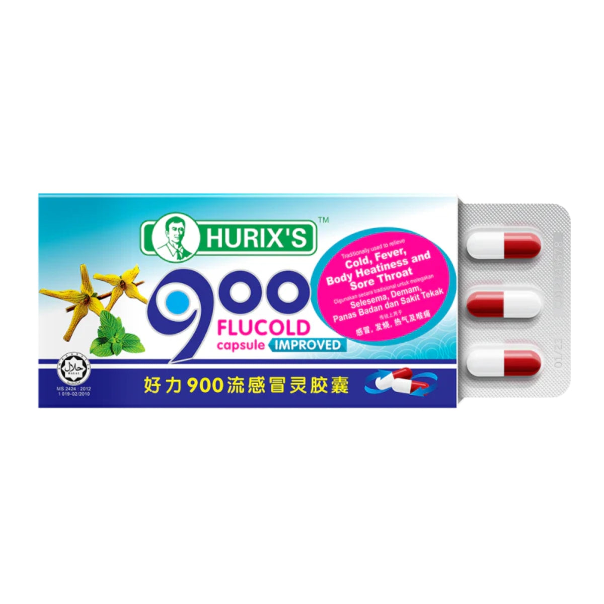 HURIXS 900 FLUCOLD CAPSULE IMPROVED 9S