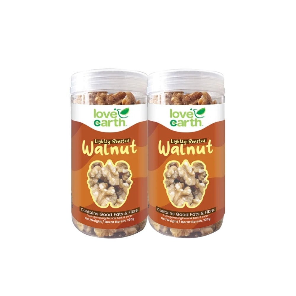 LOVE EARTH NATURAL RAW WALNUT 230GX2
