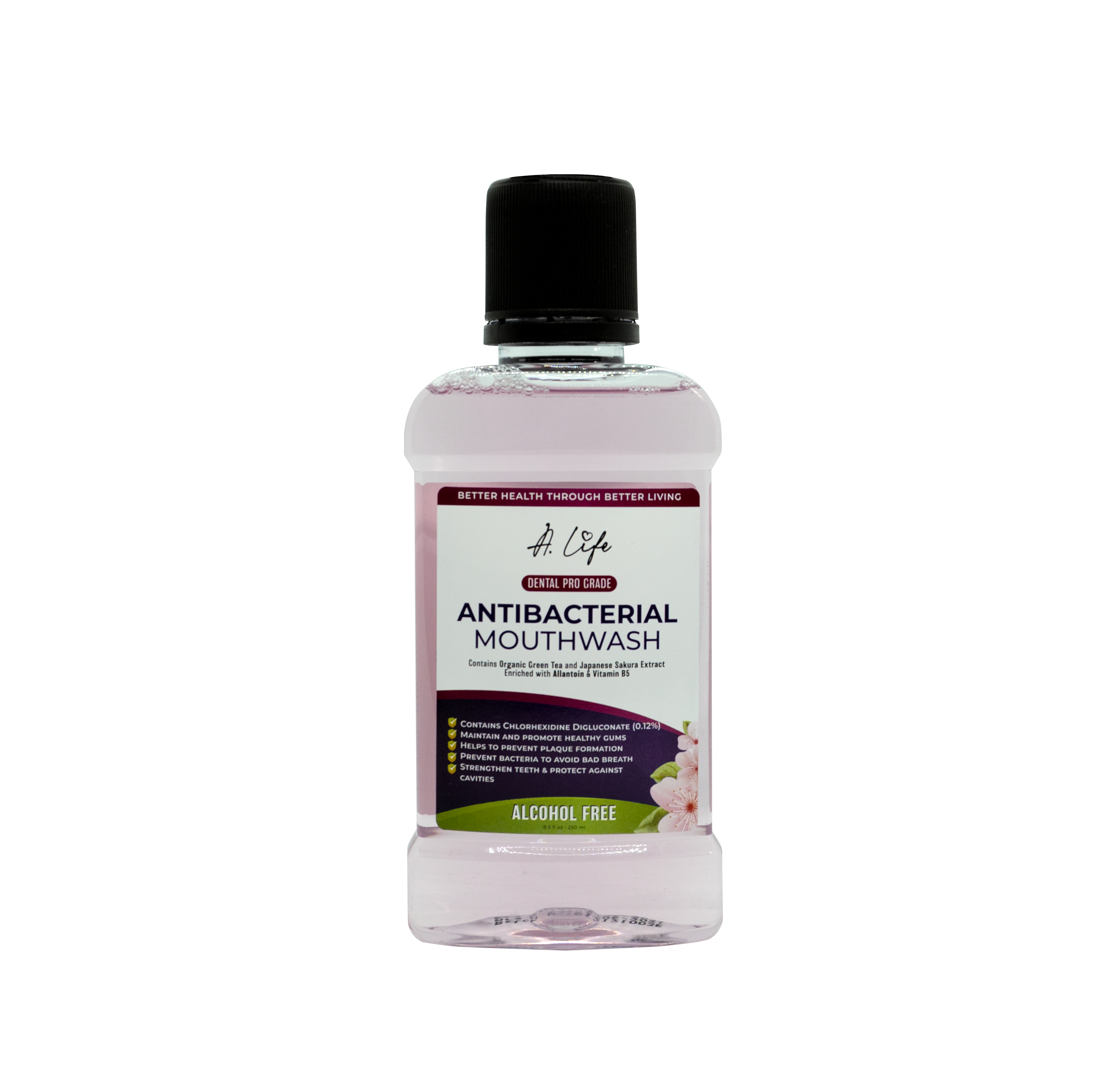 A.LIFE ANTI-BACTERIAL MOUTHWASH DENTAL PRO GRADE 250ML