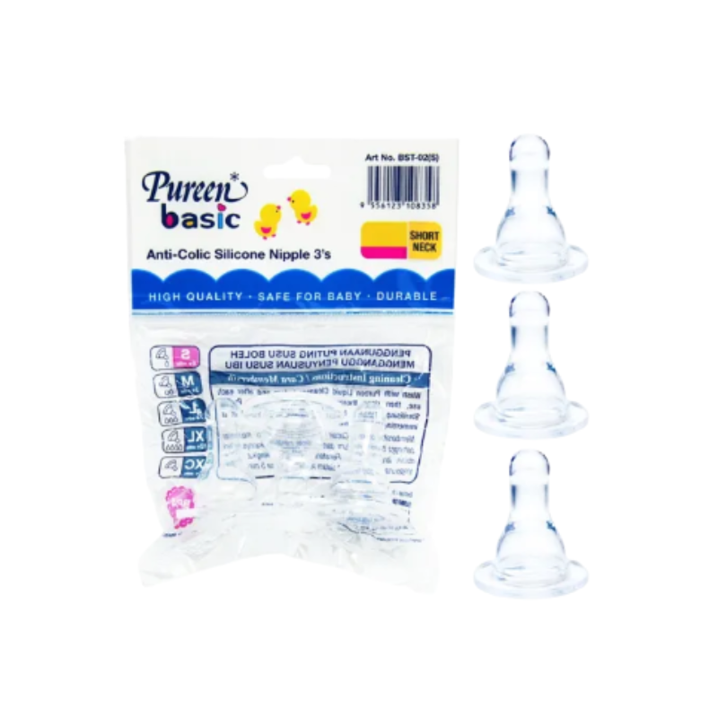 PUREEN SILICONE NIPPLE (SHORT NECK) L