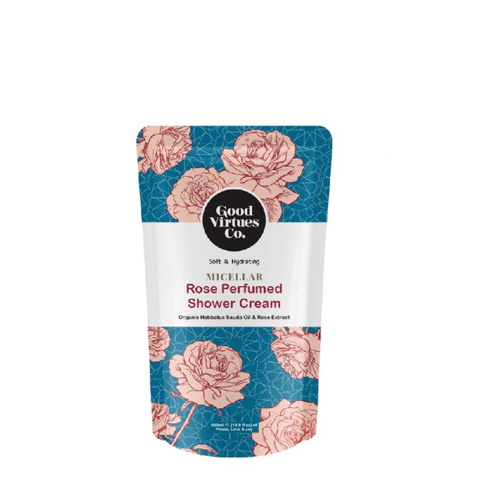 GVC SHOWER CREAM MICELLAR ROSE PERFUMEDREFILL 550ML