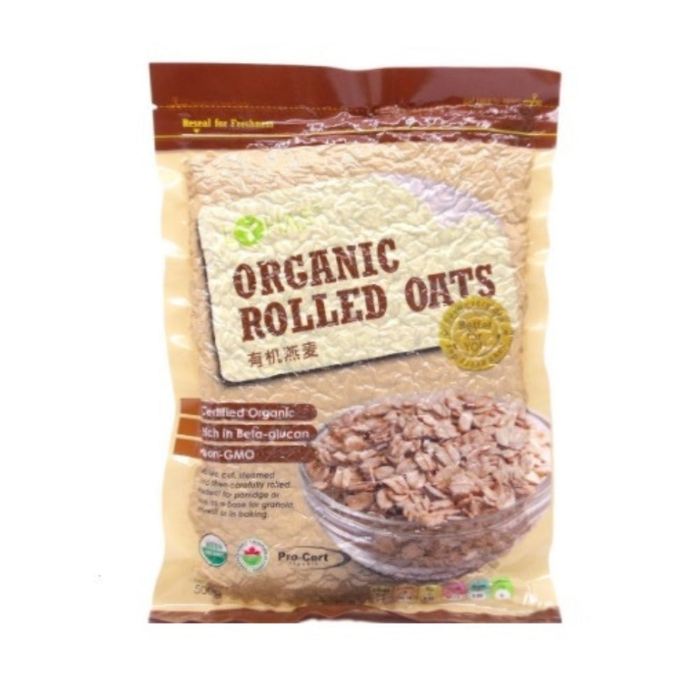 LOHAS ORGANIC ROLLED OAT 500G