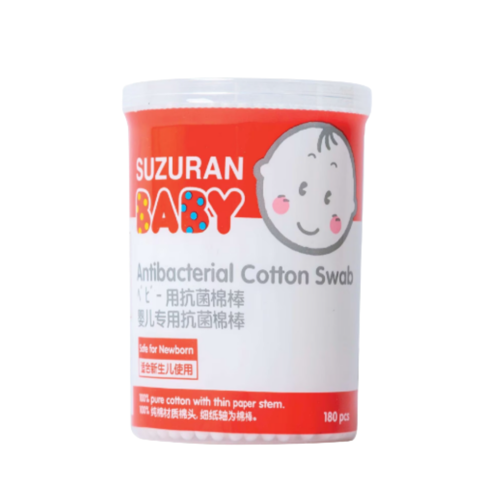 SUZURAN BABY ANTIBACTERIAL COTTON SWAB 180 PCS