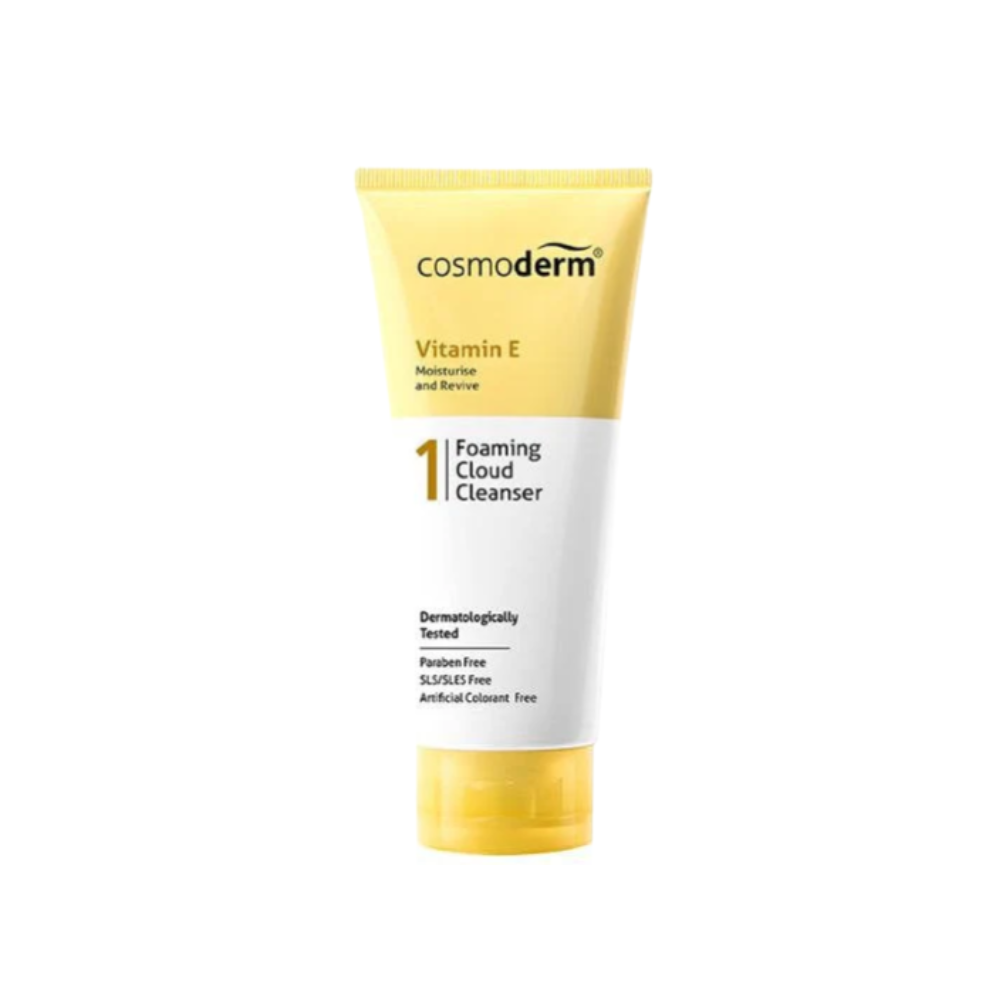 COSMODERM VITAMIN E FOAMING CLOUD CLEANSER 125ML