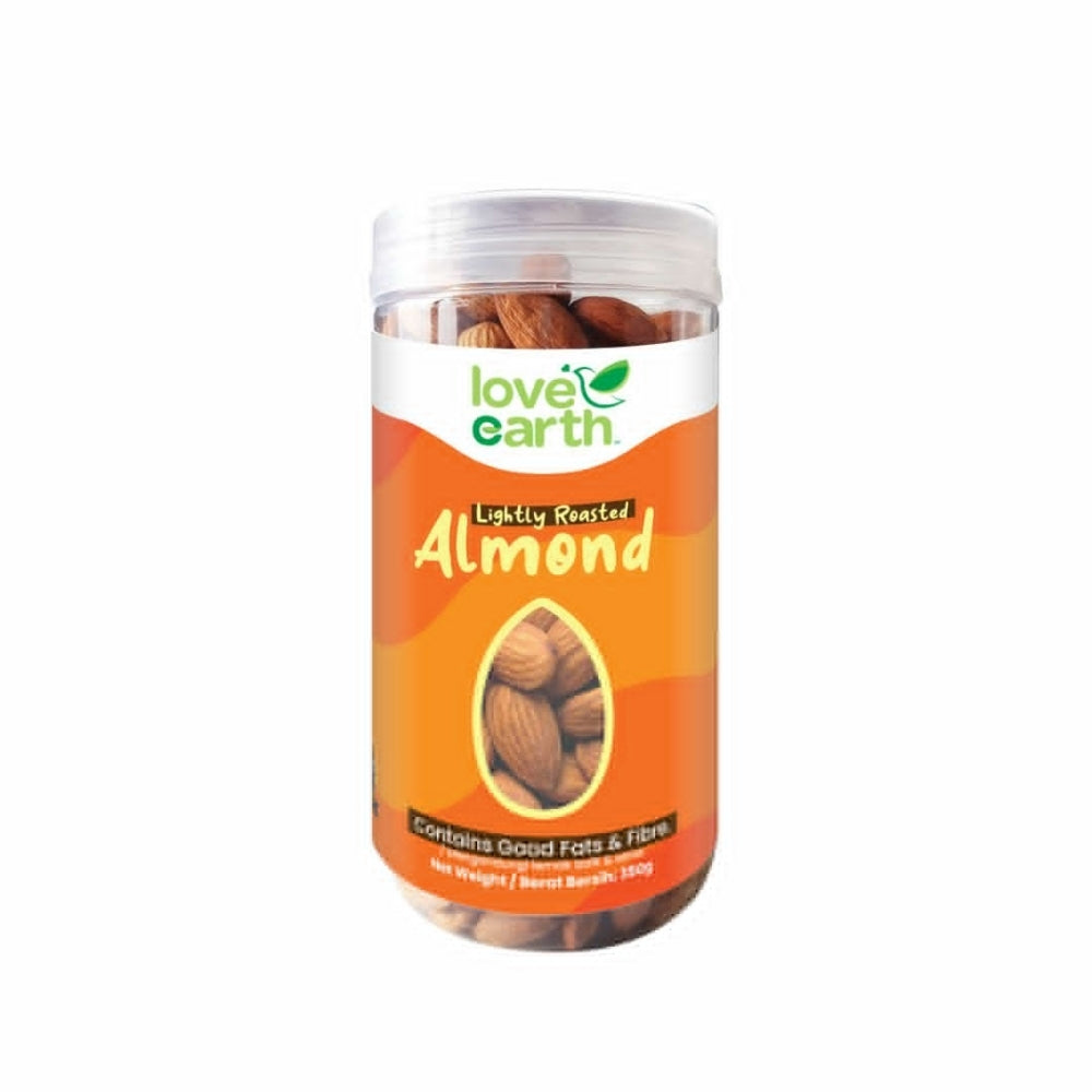 L/EARTH NATURAL LIGHTLY ROASTED ALMOND 350G