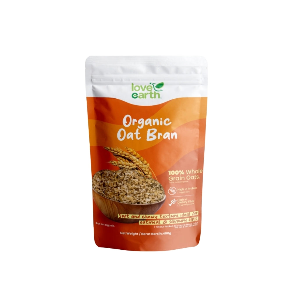 LOVE EARTH ORGANIC OAT BRAN 400G