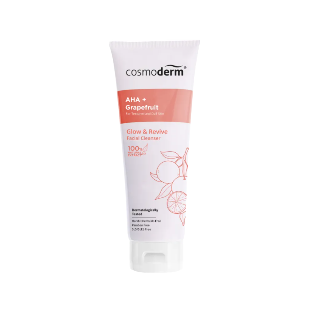 COSMODERM NATURAL GLOW & REVIVE FACIAL CLEANSER 100ML