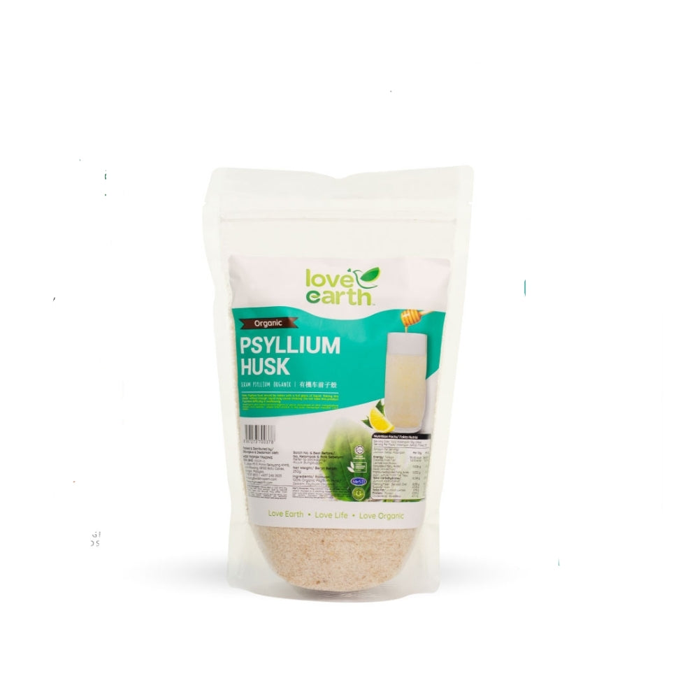 LOVE EARTH ORGANIC PSYLLIUM HUSK 250G