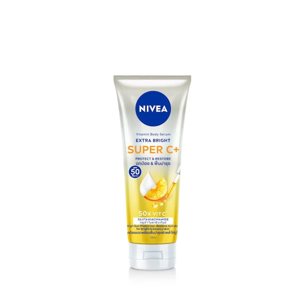 NIVEA EXTRA BRIGHT SUPER C+ SPF50 VITAMIN SERUM 170ML