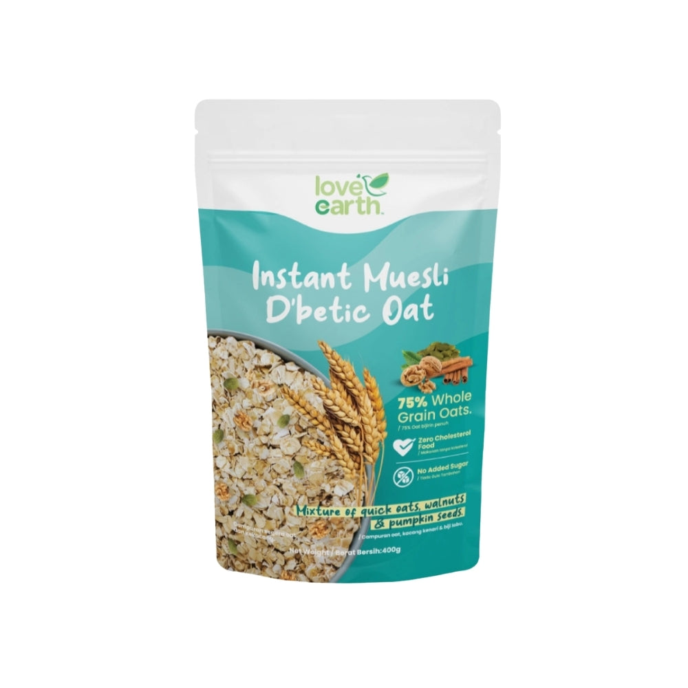 LOVE EARTH NUTRI HI- PROTEIN INSTANT MUESLI 350G