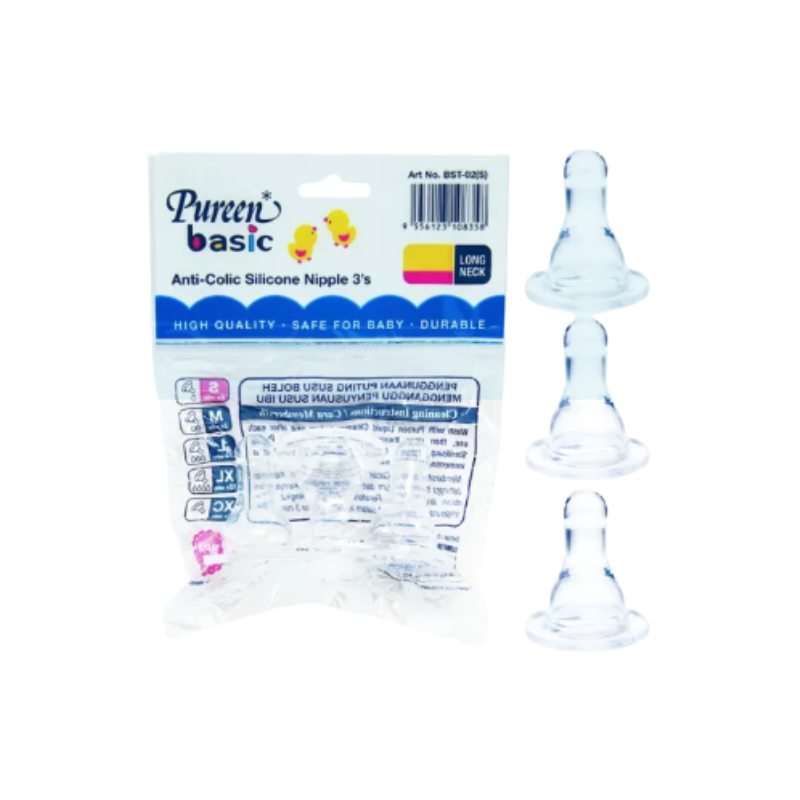 PUREEN SILICONE NIPPLE (LONG NECK) L