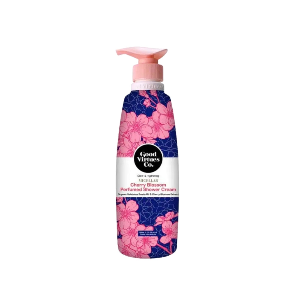 GVC SHOWER CREAM MICELLAR CHERRY BLOSSOM PERFUMED 650ML