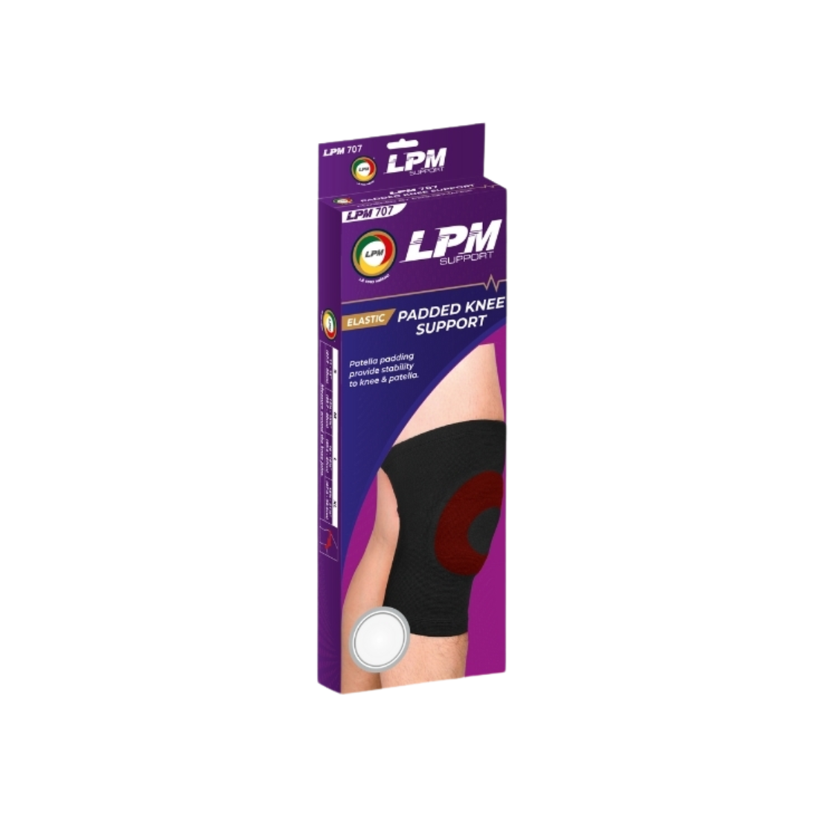 LPM KNEE SUPPORT CLOSED PATELLA PADDED 707 SIZE SIZE L