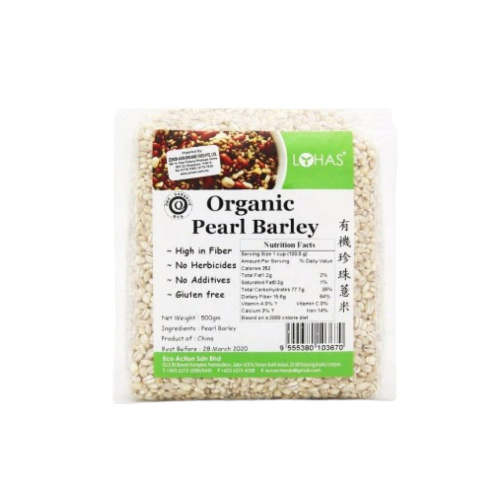 LOHAS ORGANIC PEARL BARLEY 500G