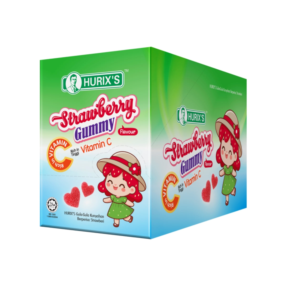 HURIXS STRAWBERRY GUMMY VIT C 20S